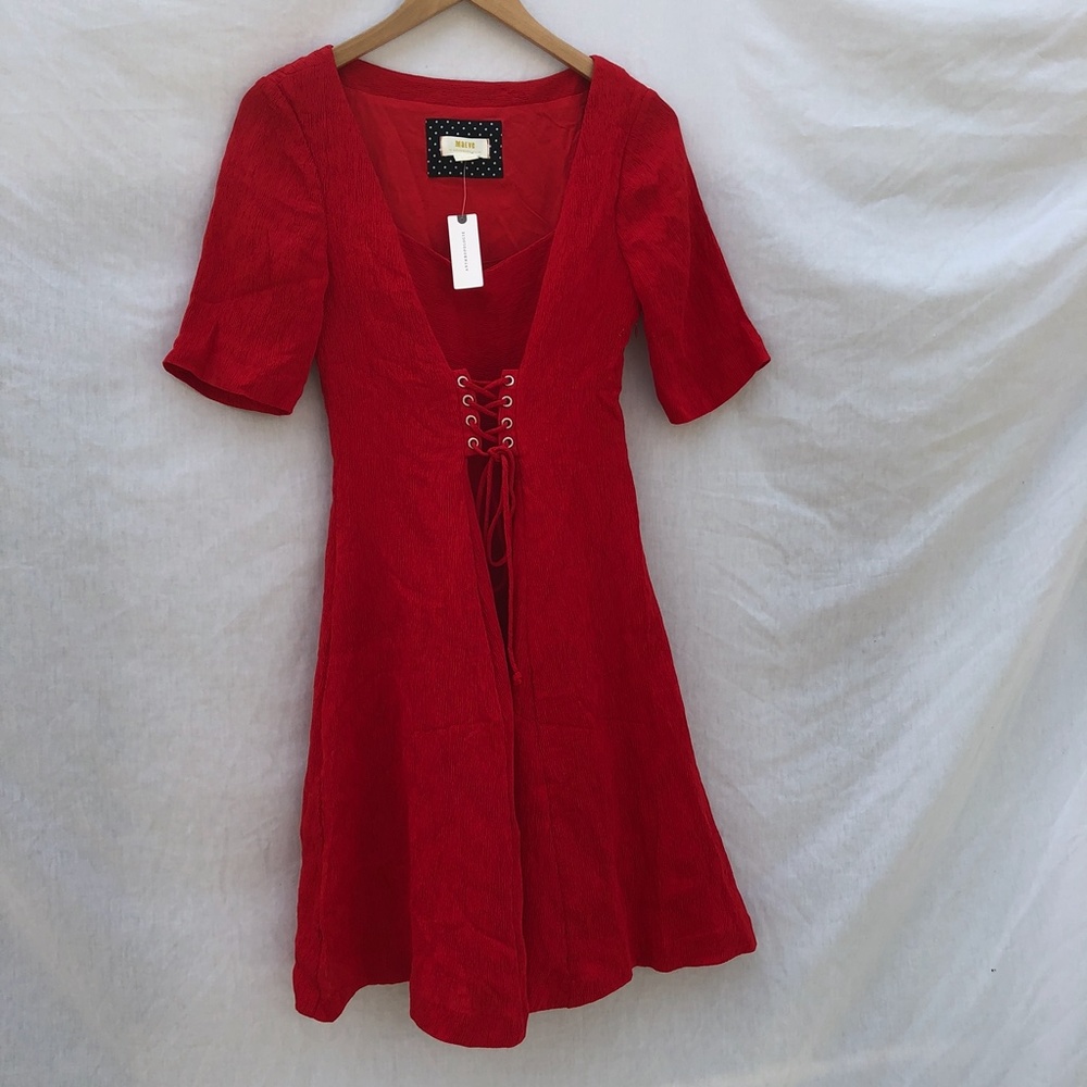 𝐍𝐖𝐓 ANTHROPOLOGIE MAEVE JULIET CORSETED DRESS - Picture 4 of 9